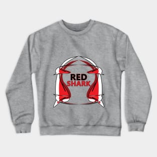 Red shark Crewneck Sweatshirt